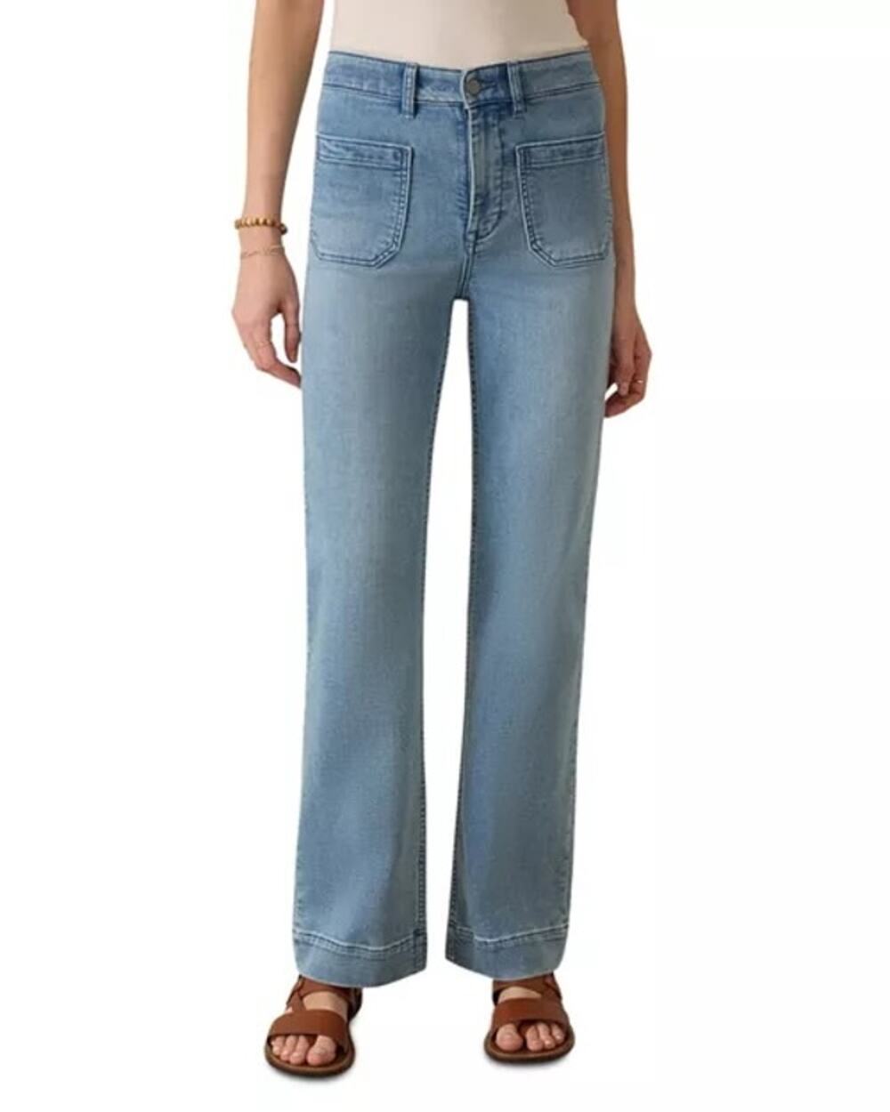 Faherty Stretch Terry Patch Pocket Full-length Jeans Eastern Shore Blue 26